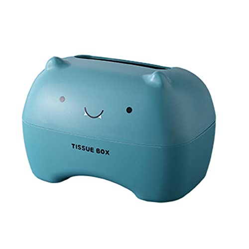 Surakey Kosmetiktücherbox, Feuchttücher Box, Kawaii Katze Taschentuchbox Taschentuchspender Tücherbox,Serviettenbox für Badezimmer, Wohnzimmer, Schlafzimmer, Auto und Büro von Surakey