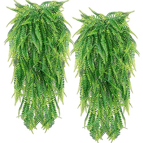 Künstliche Pflanzen,Künstlich Efeu Hängend Girlande,Kunstpflanze Hängend,Grüne Hängende Tropical Monstera Blätter Hängepflanze Gefälschte Ivy Hängende Girlanden für Hochzeit Hausgarten Wanddekoration von Surakey