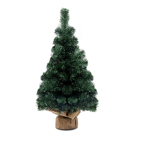 Künstlicher Weihnachtsbaum Miniatur 60 cm,Mini Weihnachts Baum,Christmasbaum Mini Grün,Weihnachts Baum klein,Künstlich Klein Weihnachtsdeko,Mini Grün Tannenbaum für Tischdeko, DIY, Schaufenster von Surakey