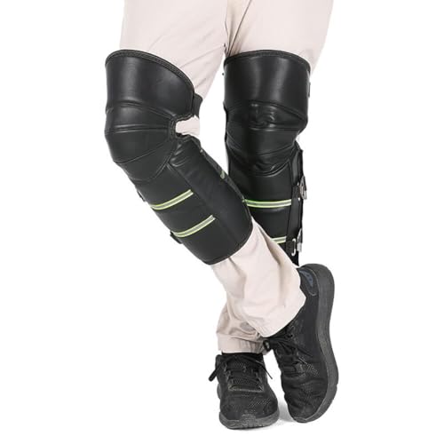 Motorrad Kniewärmer Winter Knieschoner Knieschützer Warmer Winddicht Wasserdicht Kältebeständig Legwärmer Beinwärmer Plüschfutter Beinstulpen Reflektierend Kniepflege für Outdoor Sport Damen Herren von Surakey