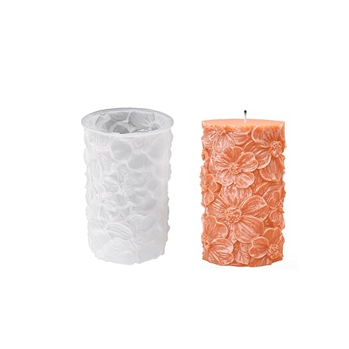 Silikon Kerzenformen zum Gießen, Zylinder Kerzen Formen Silikon, Silikonform Kerze, 3D Epoxidharz Formen Silikon Kerzenhalter für DIY Aromatherapie Kerzenherstellung Duftkerzen, Seifen Silikon Kerzenformen zum Gießen, Zylinder Kerzen Formen Silikon, Silikonform Kerze, 3D Epoxidharz Formen Silikon Kerzenhalter für DIY Aromatherapie Kerzenherstellung Duftkerzen, Seifen von Surakey