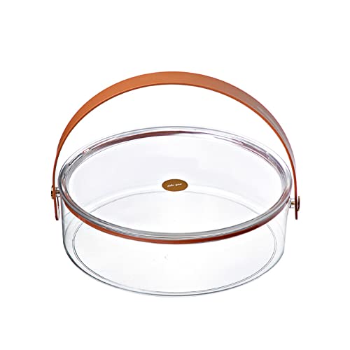 Snackschalen Serviertablett Round Servierschale mit Deckel Kunststoff Servierteller Süssigkeiten Nuss Aufbewahrungsbox Obst Snackbox Transportbox für Getrocknete Früchte Snacks Keks von Surakey