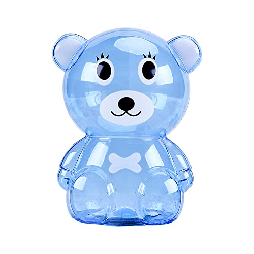 Spardose Kinder Cartoon Bär Sparbüchse Plastik Spardose Dekoration Transparent Bär Sparkasse,Sparschwein Groß für Jungen und Mädchen Super süßes Geschenke für Geburtstag,Weihnachten und Thanksgiving von Surakey