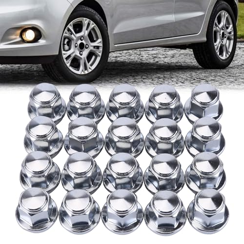 Surakey 20 Stück Radmutter Verchromt M12x1.5,SW19 60°,Radmuttern alufelgen für Fo-rd Alufelge B-Max C-Max II Ecosport Fiesta 6 7 Focus 3 Mondeo Geschlossene Radmuttern 46708 5114407 12657 45139 29001 Surakey 20 Stück Radmutter Verchromt M12x1.5,SW19 60°,Radmuttern alufelgen für Fo-rd Alufelge B-Max C-Max II Ecosport Fiesta 6 7 Focus 3 Mondeo Geschlossene Radmuttern 46708 5114407 12657 45139 29001 von Surakey