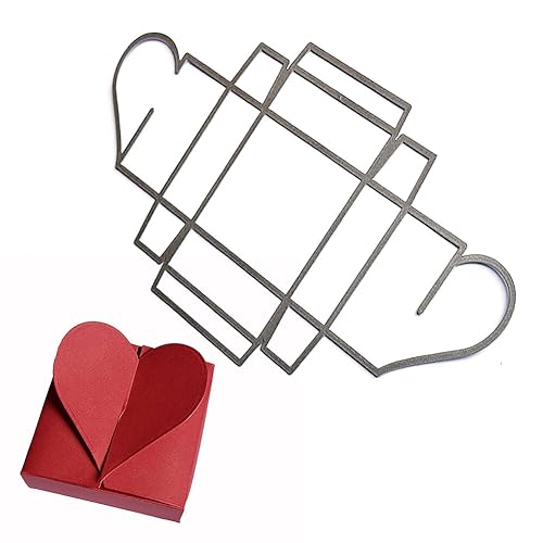 Surakey Paper Box Cutting Die Box Metal Cutting Die Heart Shaped Candy Box Embossing Template Cutting Stencils for Favors Boxes Wedding Birthday Gift Packaging Boxes Surakey Paper Box Cutting Die Box Metal Cutting Die Heart Shaped Candy Box Embossing Template Cutting Stencils for Favors Boxes Wedding Birthday Gift Packaging Boxes von Surakey