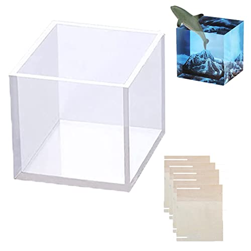 Surakey Quadratische Harzformen,Silikonform Epoxidharz,3D Epoxidharz Formen DIY-Würfel, Silikonformen für Harz, Blumenkonservierung, Schmuck,Kerzen, Seifenproben,8.5cm Surakey Quadratische Harzformen,Silikonform Epoxidharz,3D Epoxidharz Formen DIY-Würfel, Silikonformen für Harz, Blumenkonservierung, Schmuck,Kerzen, Seifenproben,8.5cm von Surakey