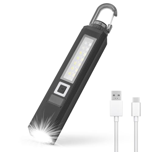 Suranew LED-Taschenlampe | Echtzeit-Batterieanzeige | Kompakt, USB wiederaufladbar | Mehrere Leuchtmodi - Outdoor, Notfall, Camping (large) von Suranew