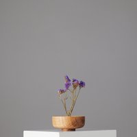 Mittelgroße Surcle Vase | Knospe Holz Blumenvase Gedrechseltes Altholz Redwood Kampfer Nussbaum Esche von SurcleWood
