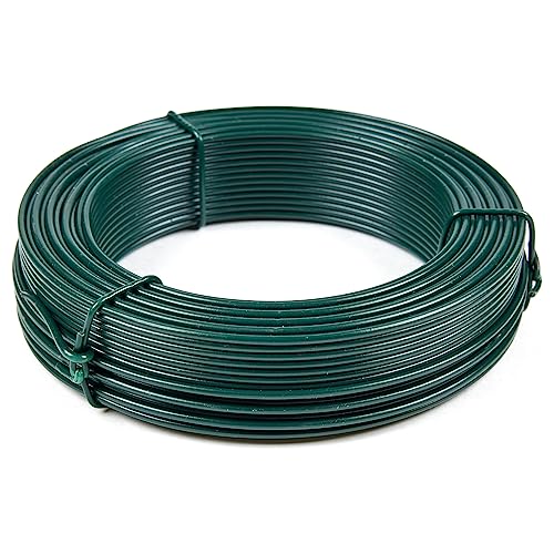 Flandria Spanndraht, kunststoffbeschichtetes Metall, grün, Ø 2,7 mm, Rolle 50 m, PVC-beschichteter Metalldraht, Spanndraht, Zaun, Garten, Basteln Flandria Spanndraht, kunststoffbeschichtetes Metall, grün, Ø 2,7 mm, Rolle 50 m, PVC-beschichteter Metalldraht, Spanndraht, Zaun, Garten, Basteln von Surdefens