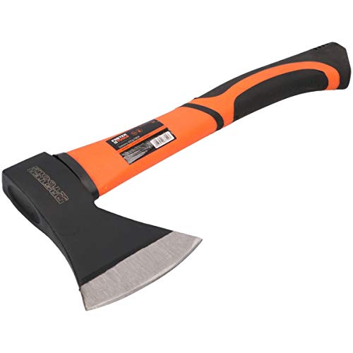 Profi Beil Axt mit Fiberglasstiel 600 g Spaltaxt Holzspalter Spaltbeil von FASTER TOOLS