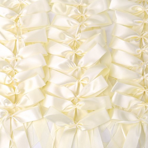 50 Beige Antennenschleifen Schleifen Autoschmuck Autoschleifen Handgemacht Satinband Brautwagen Deko Hochzeit Party von SurePromise One Stop Solution for Sourcing