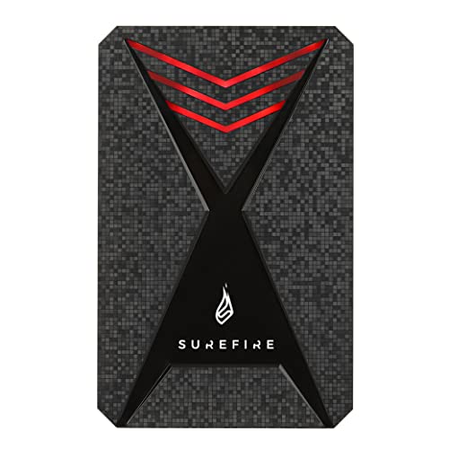 SureFire Gaming SSD 2,5”, 1 TB, externes SSD Laufwerk, USB-C Adapter, Windows & MacOSx, Lesegeschwindigkeiten bis 450MB/s, Schreibgeschwindigkeiten bis 430MB/s, PC & Playstation & Xbox SureFire Gaming SSD 2,5”, 1 TB, externes SSD Laufwerk, USB-C Adapter, Windows & MacOSx, Lesegeschwindigkeiten bis 450MB/s, Schreibgeschwindigkeiten bis 430MB/s, PC & Playstation & Xbox von SureFire