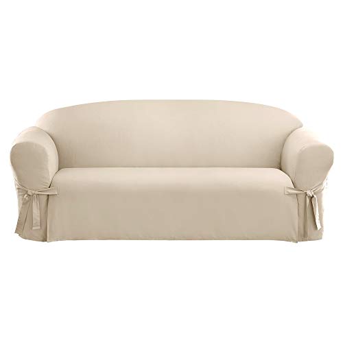 Surefit Cotton Duck Schonbezug, Baumwolle, Natürliche Farbe, Sofa von Surefit