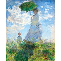 Frau Mit Sonnenschirm - Madame Monet Und Ihr Sohn, 1875 Claude Monet Gemälde Berühmtes Plakat Kunstdruck, Für Wohnkultur Wandkunst von SurfToSummit