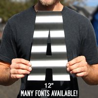 Große Recycling Gewellte Metall Buchstaben A-Z Und Zahlen 0-9 Custom Geschnitten Dekor Customized Monogramm Rustikale Zinn Viele Verschiedene Größen von SurfToSummit