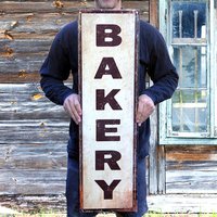 Handgefertigtes Vintage Bäckerei Zeichen Aluminiumschild | 36 "x10" Pss00030 Antike Home Decor Geschenk Mamas Küche Retro Blechschild ." von SurfToSummit