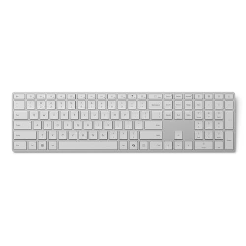 Surface Microsoft Keyboard 2024 – Kabellose Bluetooth-Tastatur, kompatibel mit Windows 11 (Französische AZERTY-Tastatur) – Grau von Surface