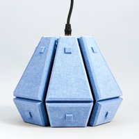 Allumo Blue Pendelleuchte, Diy Dekorative Blaue Designerlampe von SurfingOnionDecor