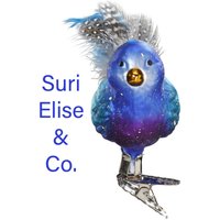 Inge-Glas Belinda Bluebird Glasvogel Ornament von SuriEliseAndCo