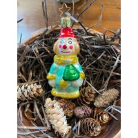 Inge-Glas Fröhlicher Clown Weihnachtsschmuck von SuriEliseAndCo