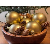 Inge-Glas Gold-Metallic-Kugelornament Im 5Er-Set von SuriEliseAndCo