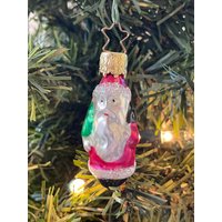 Inge-Glas Miniatur-Weihnachtsmann Mit Baum-Glasornament von SuriEliseAndCo