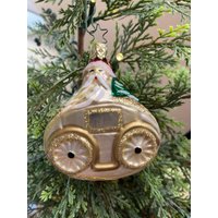 Inge-Glas Vintage Santa's Coach Deutsches Glasornament von SuriEliseAndCo