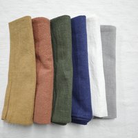 Linen Napkins, Wedding Washed Heavy Natural Dinning Table Linen, Gauze Tablel Decor von SurinderShop