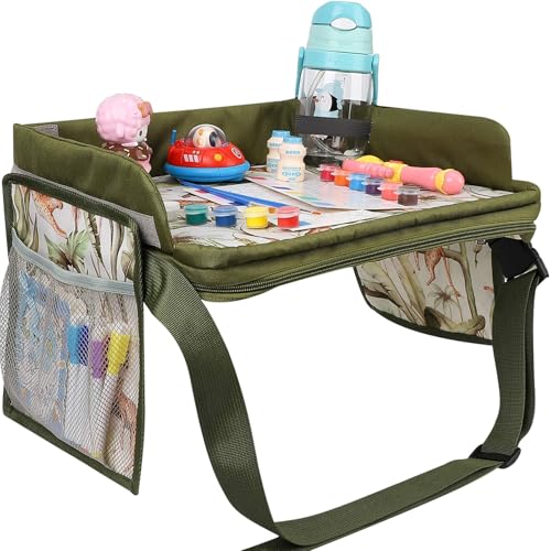 Kinder Knietablett Reisetisch,Kinder Reisetisch mit Zeichenbrett, Reisetablett Kindersitzfür Wasserdichtes Kindertisch,Autotisch für kind rücksitz von Surmounty