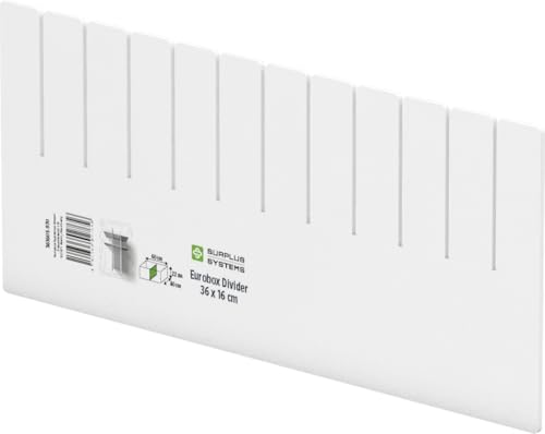 Surplus Systems Abtrenner für Eurobox 36 x 16 cm, weiß Boxen, Körbchen & Kisten von Surplus Systems
