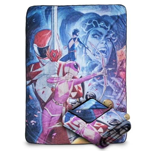 Bazillion Dreams Power Rangers Fleece-Überwurfdecke, Einheitsgröße, mehrfarbig von Surreal Entertainment