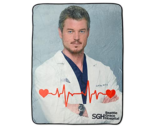 Surreal Entertainment Grey's Anatomy McSteamy Fleece Throw Blanket | 45 x 60 Inches von Surreal Entertainment