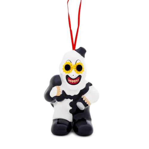 Terrifier Art The Clown bruchsichere Decoupage-Ornament, festliche Weihnachtsbaumdekoration, 10,2 cm von Surreal Entertainment