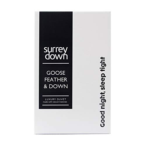 Surrey Down Bettdecke mit Gänsefedern und -daunen, 4,5 Tog, für Einzelbett von Surrey Down