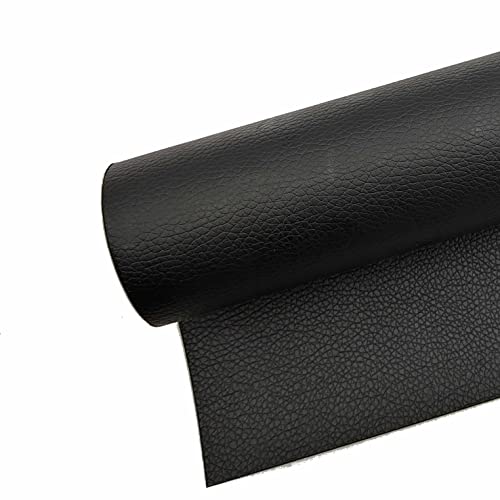 Surriba Kunstleder Reparaturset, Lederflicken Selbstklebend für Auto Ledersitz Motorrad Sofa Bürostühle DIY-Basteleien Federtasche Aufgearbeitete Möbel Wand 60 * 120cm Art Schwarz von Surriba