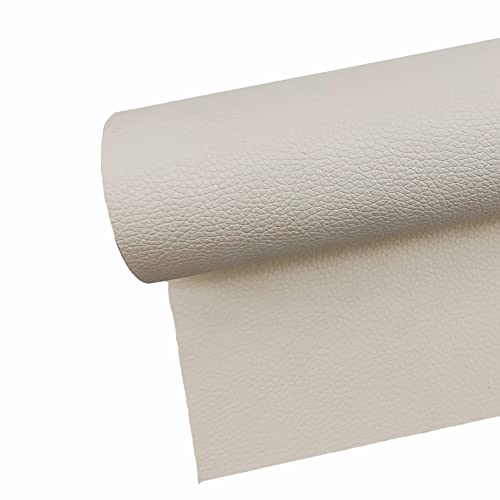 Surriba Kunstleder Reparaturset, Lederflicken Selbstklebend für Auto Ledersitz Motorrad Sofa Bürostühle DIY-Basteleien Federtasche Aufgearbeitete Möbel Wand 60 * 300cm Art Milchweiß von Surriba