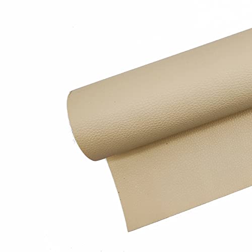 Surriba Kunstleder Selbstklebend, Kunstleder Flicken Lederpatches Eeparaturset für Ledersitz Motorrad Auto Sitzbank Leder Gaming-Stuhl 40 * 120cm Beige von Surriba