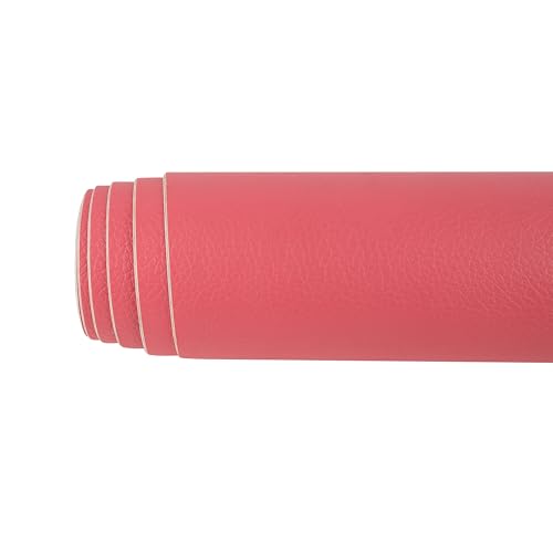 Surriba Selbstklebende Leder, Kunstleder Flicken Selbstklebend Reparaturset für Motorrad Sofa Rückenlehne Stühle DIY-Basteleien Stifteetui Handtasche 10 * 150 Art Helles Rosa von Surriba