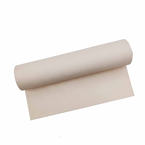 Surriba Selbstklebende Leder, Kunstleder Flicken Selbstklebend Reparaturset für Motorrad Sofa Rückenlehne Stühle DIY-Basteleien Stifteetui Handtasche 10 * 150cm Art Off-Weiß von Surriba