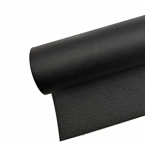 Surriba Selbstklebende Leder, Kunstleder Flicken Selbstklebend Reparaturset für Motorrad Sofa Rückenlehne Stühle DIY-Basteleien Stifteetui Handtasche 10 * 150cm Art Schwarz von Surriba