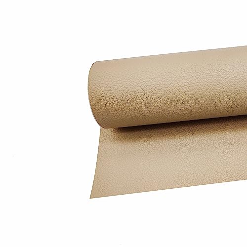 Surriba Selbstklebende Leder, Kunstleder Flicken Selbstklebend Reparaturset für Motorrad Sofa Rückenlehne Stühle DIY-Basteleien Stifteetui Handtasche 10 * 150cm Beige-Aprikose von Surriba