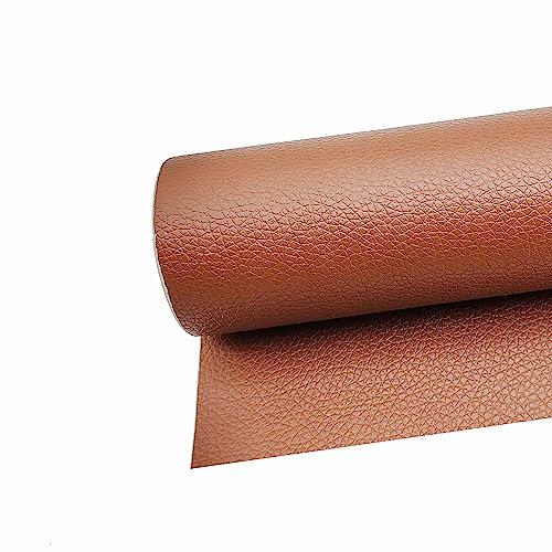 Surriba Selbstklebende Leder, Kunstleder Flicken Selbstklebend Reparaturset für Motorrad Sofa Rückenlehne Stühle DIY-Basteleien Stifteetui Handtasche 10 * 150cm Karamellbraun von Surriba