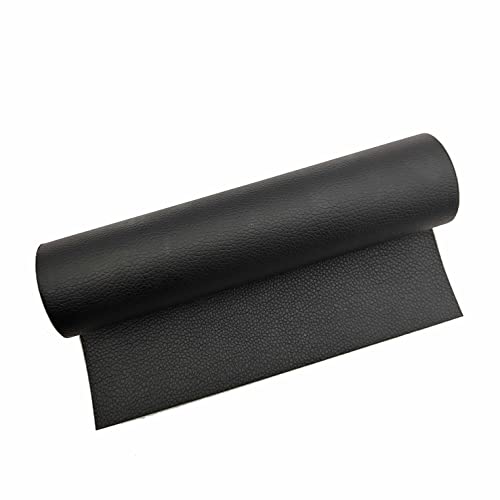 Surriba Selbstklebende Leder, Kunstleder Flicken Selbstklebend Reparaturset für Motorrad Sofa Rückenlehne Stühle DIY-Basteleien Stifteetui Handtasche 20 * 120cm Art Schwarz von Surriba