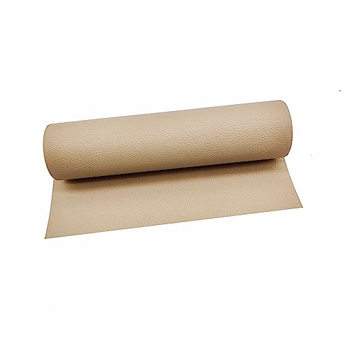 Surriba Selbstklebende Leder, Kunstleder Flicken Selbstklebend Reparaturset für Motorrad Sofa Rückenlehne Stühle DIY-Basteleien Stifteetui Handtasche 20 * 120cm Beige-Aprikose von Surriba