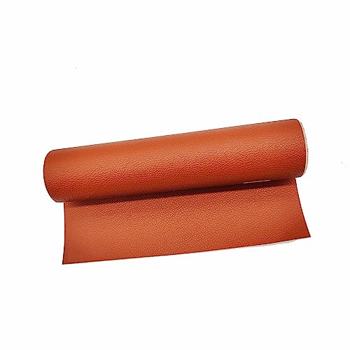 Surriba Selbstklebende Leder, Kunstleder Flicken Selbstklebend Reparaturset für Motorrad Sofa Rückenlehne Stühle DIY-Basteleien Stifteetui Handtasche 20 * 120cm Kastanienbraun von Surriba