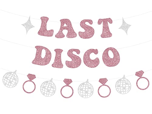 Roségold Glitter Last Disco Banner Girlande für Weltraum Disco Cowgirl Western Hen Party Dekorationen Supplies Roségold Glitter Last Disco Banner Girlande für Weltraum Disco Cowgirl Western Hen Party Dekorationen Supplies von Sursurprise