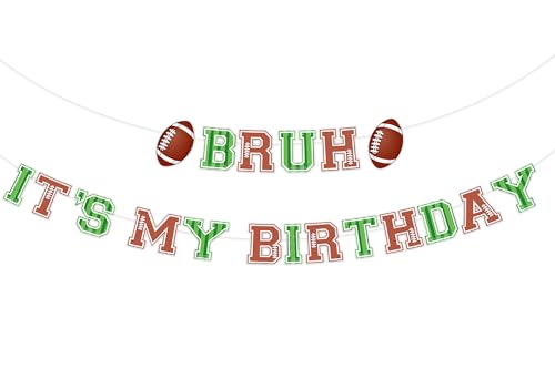 Sursurprise Fußball-Bruh "It's My Birthday"-Banner-Set für Teenager, Jungen, 8., 9., 10., 11., 12., 13. Geburtstag, Party-Dekorationen Sursurprise Fußball-Bruh "It's My Birthday"-Banner-Set für Teenager, Jungen, 8., 9., 10., 11., 12., 13. Geburtstag, Party-Dekorationen von Sursurprise