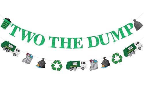 Sursurprise Müllwagen 2. Geburtstag Party Dekorationen, Two The Dump Banner, Müllwagen-Banner für Abfallwirtschaft, Recycling, Zweiter Geburtstag, Partyzubehör Sursurprise Müllwagen 2. Geburtstag Party Dekorationen, Two The Dump Banner, Müllwagen-Banner für Abfallwirtschaft, Recycling, Zweiter Geburtstag, Partyzubehör von Sursurprise