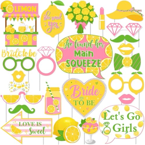 Zitrone Braut Dusche Dekorationen Sie Fand Ihr Haupt Squeeze Foto Kabine Requisiten Zitrone Citrus Party Supplies für Set von 24 Zitrone Braut Dusche Dekorationen Sie Fand Ihr Haupt Squeeze Foto Kabine Requisiten Zitrone Citrus Party Supplies für Set von 24 von Sursurprise