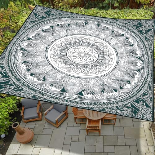 Surwin Blumendruck Sonnensegel Wasserdicht Quadrat Sonnensegel Balkon Sonnenschutz Schutz Windschutz UV 95% Schattennetz Camping Reißfest Wetterfest Outdoor Garten (Weiße und grüne Blüten,180x180cm) Surwin Blumendruck Sonnensegel Wasserdicht Quadrat Sonnensegel Balkon Sonnenschutz Schutz Windschutz UV 95% Schattennetz Camping Reißfest Wetterfest Outdoor Garten (Weiße und grüne Blüten,180x180cm) von Surwin